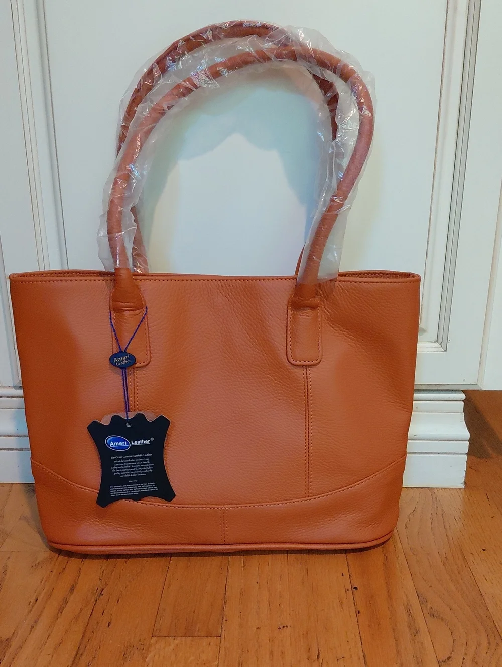Leather Tote Bag - Classic Women's Handbag
